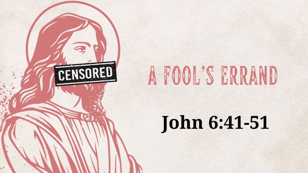 A Fool's Errand (John 6:41-51) Image