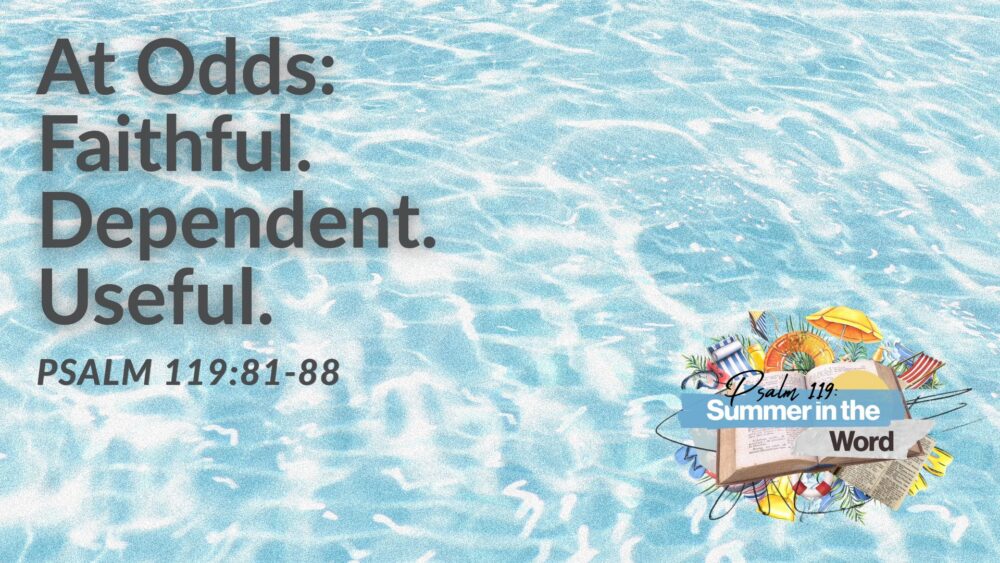 At Odds (Psalm 119:81-88)