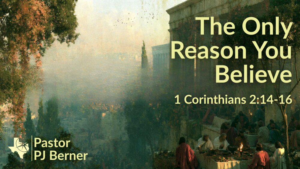 The Only Reason You Believe (1 Corinthians 2:14-16)